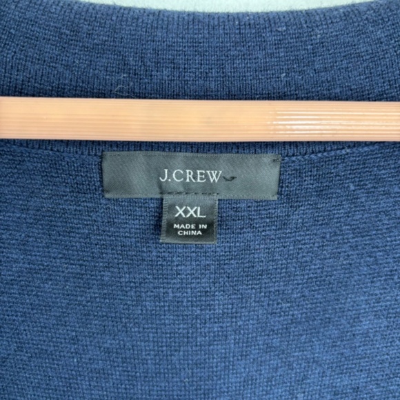 J Crew Camille Sweater Blazer Cardigan XXL Wool Navy Old Money Preppy Nautical - Picture 6 of 11